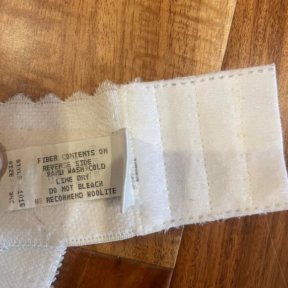 Vintage 90s White Lace Corset Top 34C - Picture 6 of 7